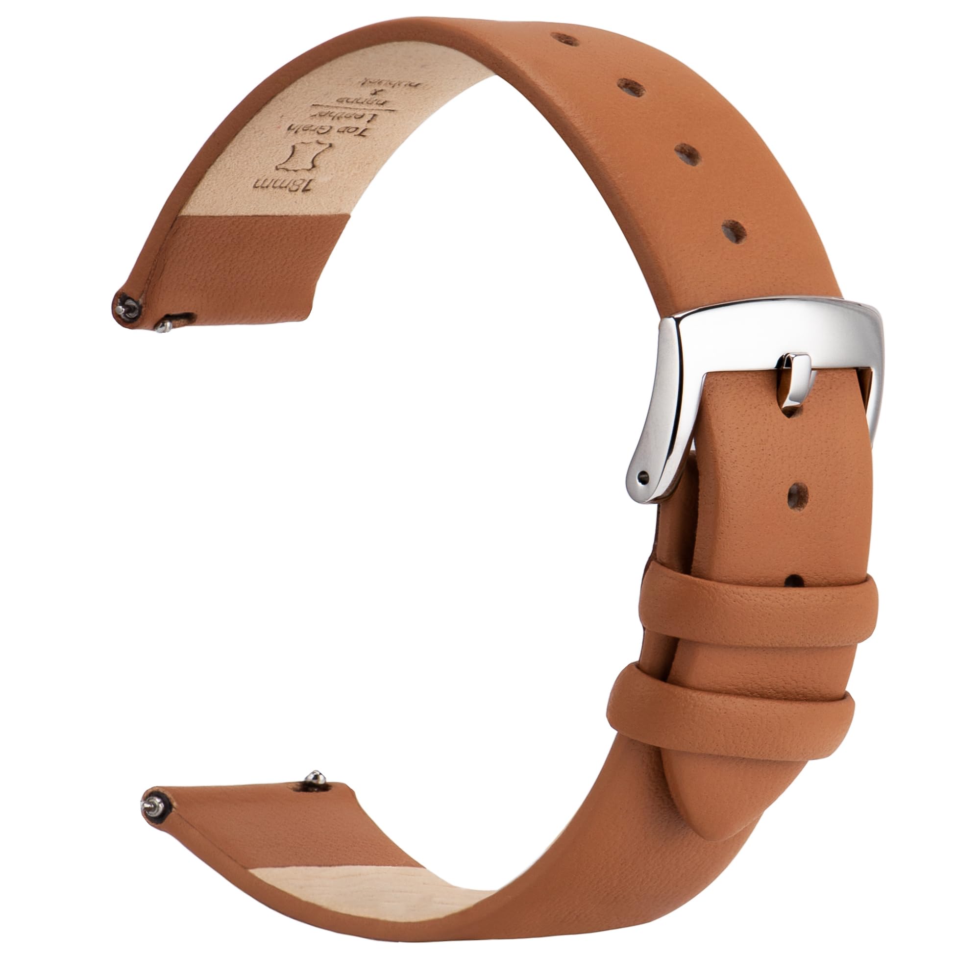 

[OTTOODY] Genuine Leather Watch Band, Watch Strap 12mm, 14mm, 16mm, 18mm, 20mm, 22mm, Elegant 20 mm