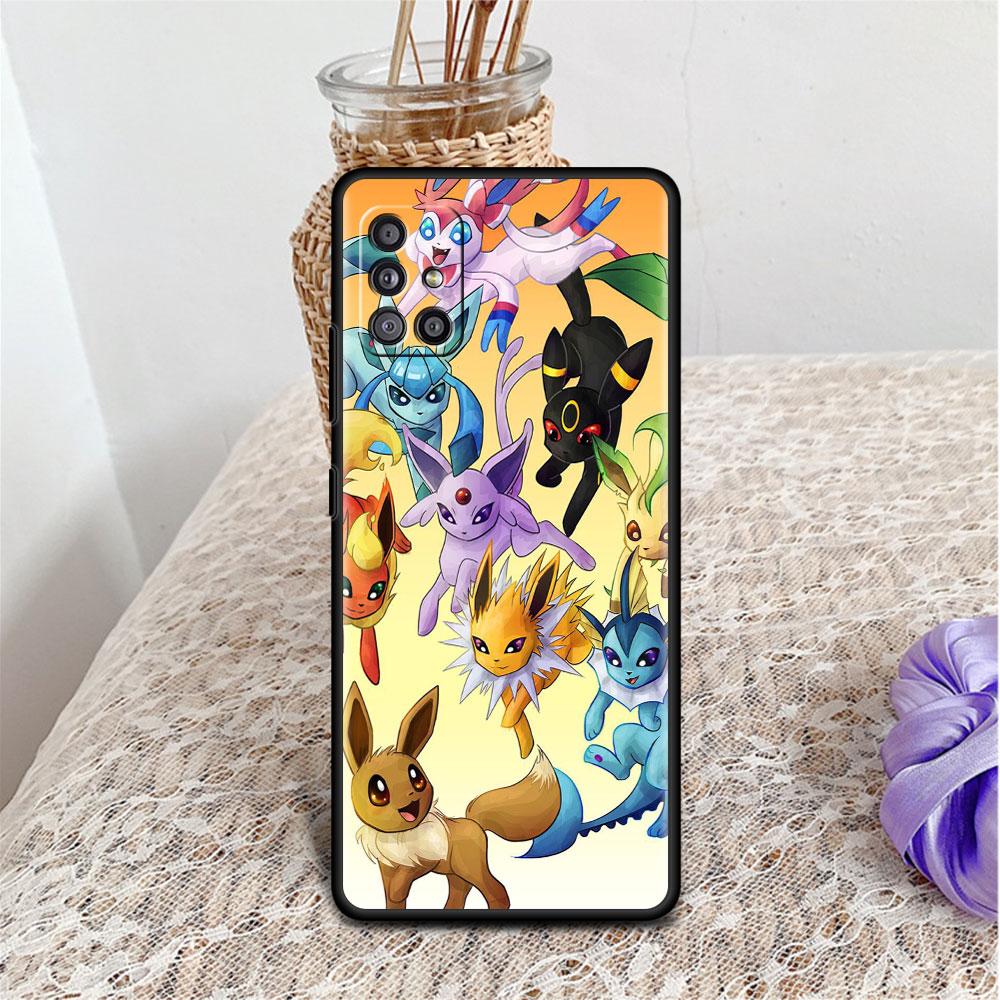 Silikonhülle für Samsung Galaxy A12 A51 A52 A71 A32 A31 A21s A22 A41 A42 A11 A02s A01 A33 A23 Telefonabdeckung Comic Pokemon Monster