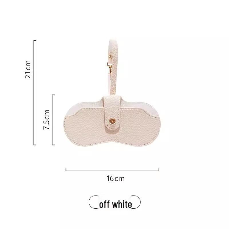 

Элегантный чехол для очков из ПУ кожи, устойчивый к царапинам - Портативный дорожный клип для солнцезащитных очков