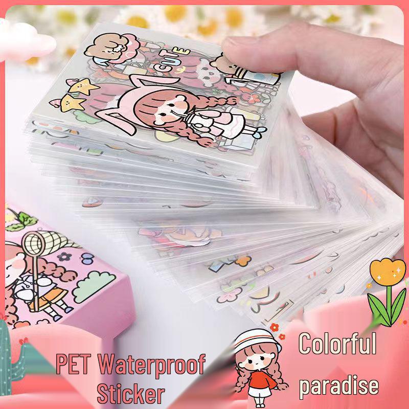 200 Unique Cartoon Cute Journal Stickers - Sheets For Girlish Heart DIY Decoration