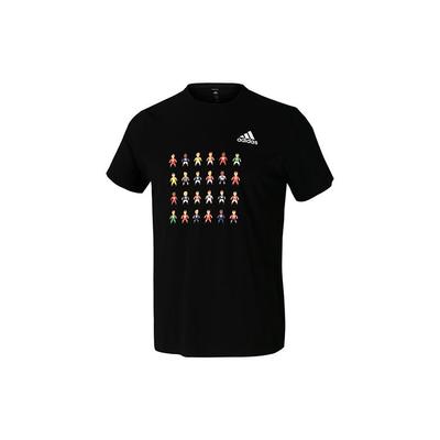 8-bit Player Print Sports Tee Men Tops Black GL1999