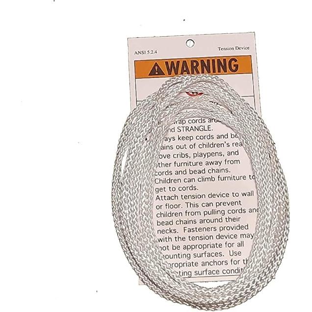 D30 CORD LOOPS Fits All brands.....Hunter Douglas, Levolor, Kirsch, Graber, Bali, USED On Most Cellular and Pleated Shades (2.7 Mm) (White, 5 Ft
