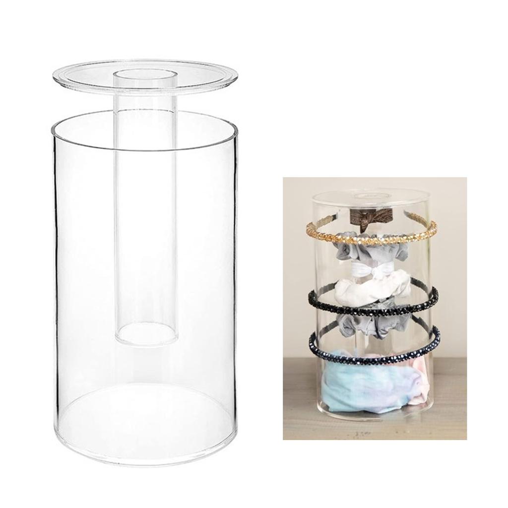 Elegant Headband Storage Box Clear Display Organizers Jewelry Case Acrylic Texture Suitable for Keeping Accessories