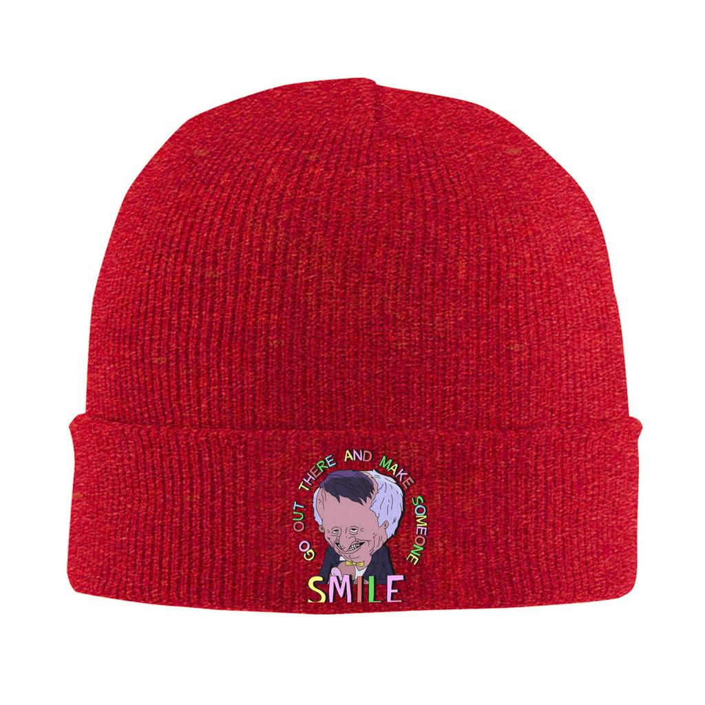 Smiling Friends Beanie Hats Bonnet Hats Female Male Fashion Kpop Knit Hat Winter Printed Elastic Caps