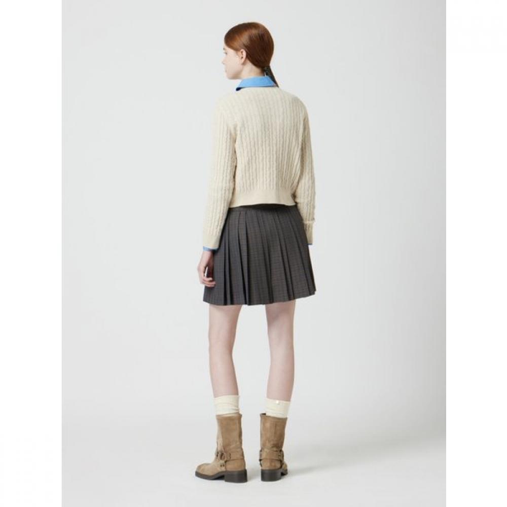 Cc Collect Cashmere Blended Cable Cardigan C254ksl142