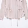Spring 2025 Women's Slim Fit Drawstring Waist Workwear Shirt