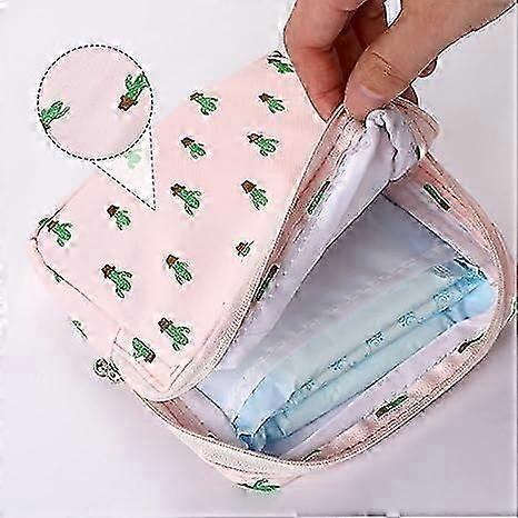 3Pcs Pad Bag for Period, Sanitary Napkin Pad Pouch, First Period Pouch,Portable Menstrual Pad Pouch Feminine Menstruation First Period Bag for Teen Gi