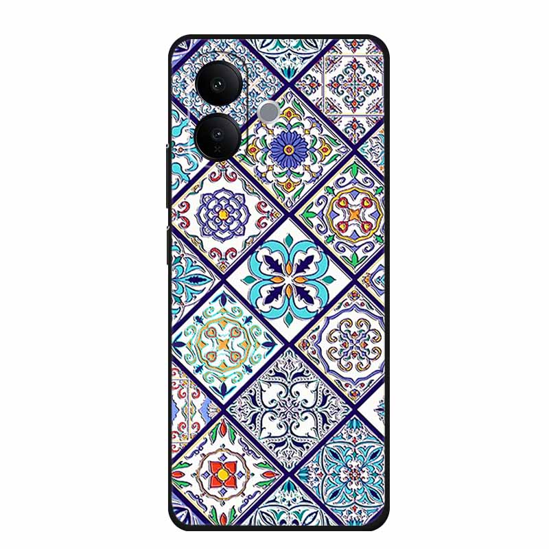3D Embossed Case For Vivo V60 lite V2530 Phone Case Shockproof Silicone Soft Coque For Vivo V60 lite 2025 Back Cover Case Funda