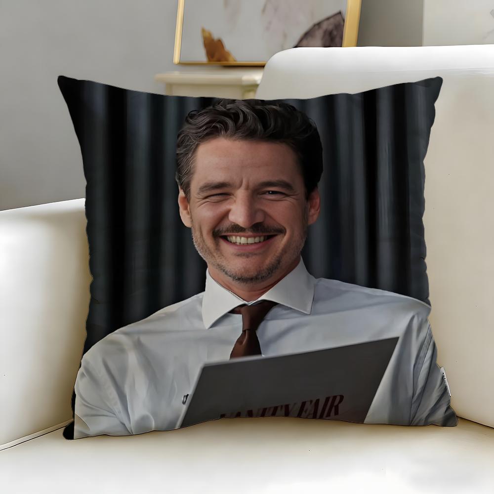 Populární herec Pedro Pascal Povlak na polštář Měkký a snadno pratelný Povlak na polštář – Univerzální pro pohovku, postel, cestování a kancelář