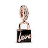 Новые изысканные розово-золотые белые розовые клипсы Dasiy Ocean Summer Charms подходят к оригинальному браслету с покрытием из стерлингового серебра 925 пробы для женщин, ювелирные изделия