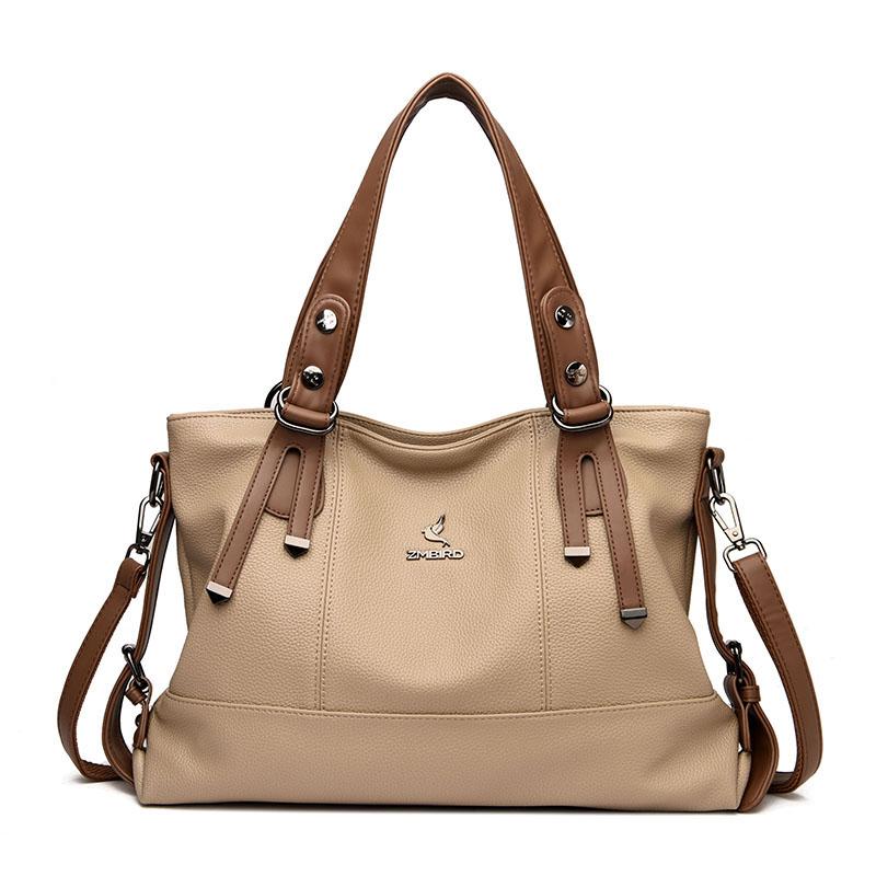 Borsa a mano in pelle di mucca al 100%, borsa a tracolla in vera pelle da donna, borsa a tracolla in pelle di mucca naturale di alta qualità, grande capacità