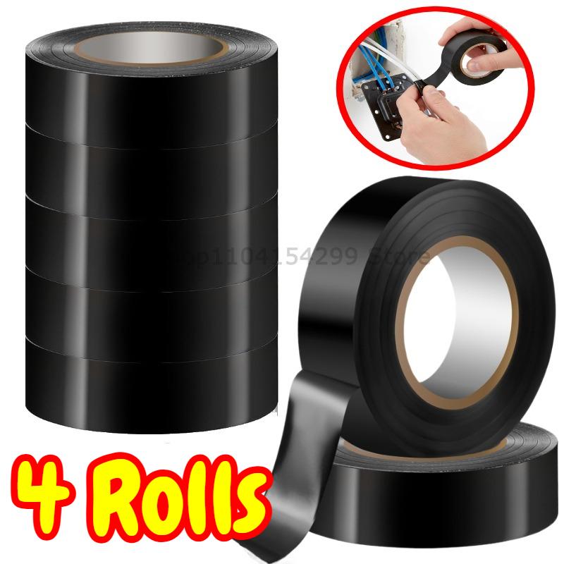 Electrical Tape Black High-Temperature Resistant Electrical Insulating Tape Strong Adhesive Wire Harness Tape Soft Insulating