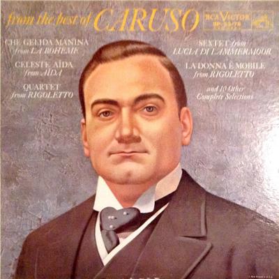LP Record ENRICO CARUSO - From The Best Of Caruso SP3375 RCA Victor Red  1960 US Classical Used