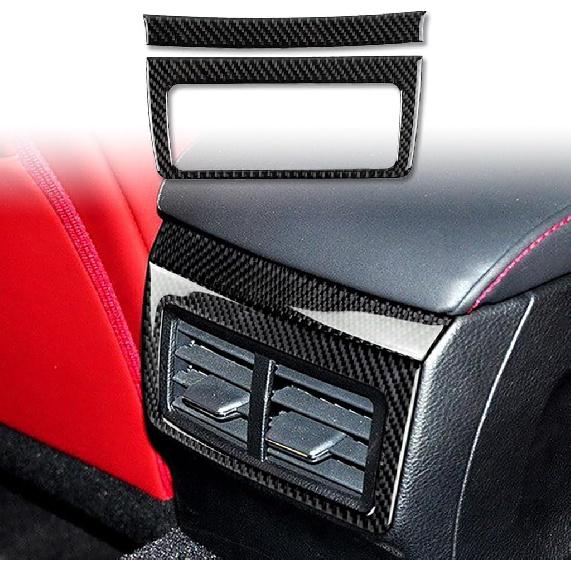 Schutzaufkleber Seitenverkleidung Mittelkonsole 2 Stück Premium-Aufkleber Echte Kohlefaser-Zubehör Kompatibel mit Lexus IS250 2014 2015/IS200t