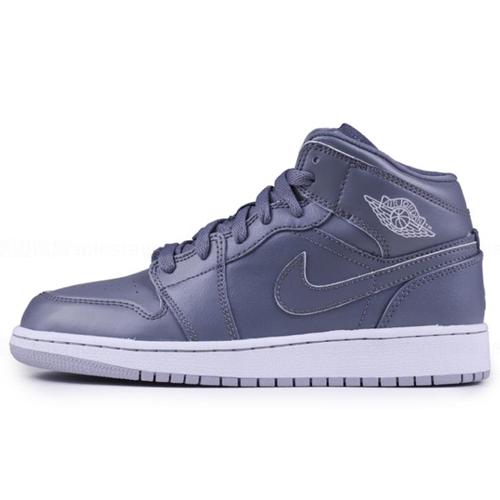 

Jordan Air Jordan 1 Cushioned Slip Resistant Abrasion Resistant Mid Top Children s Basketball Shoes Dark Gray Teenagers 554725-031 38