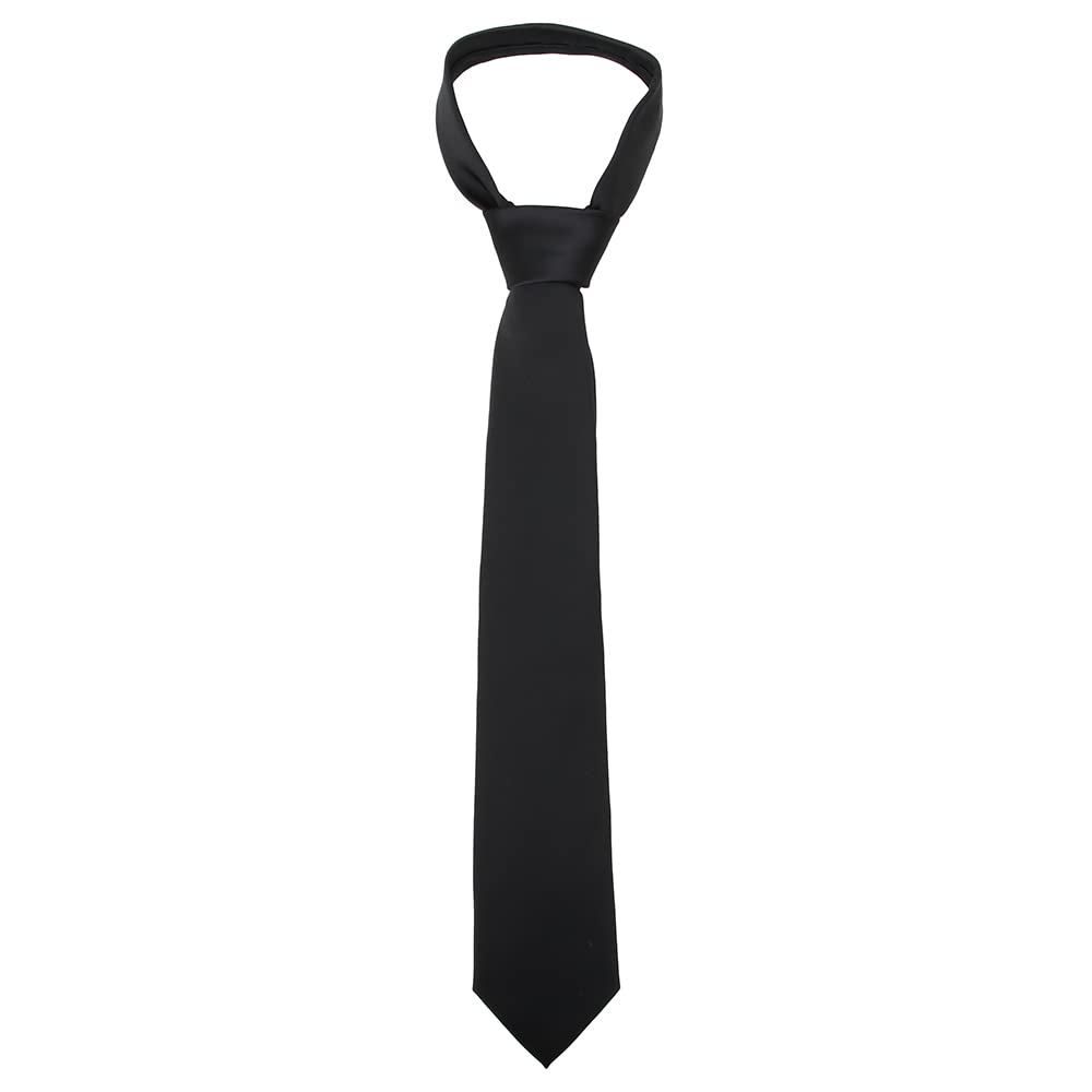 [ao-LABEL] Brand Necktie, Black Necktie, Formal Occasions (FuneralWakeMemorial Service), Plain Black