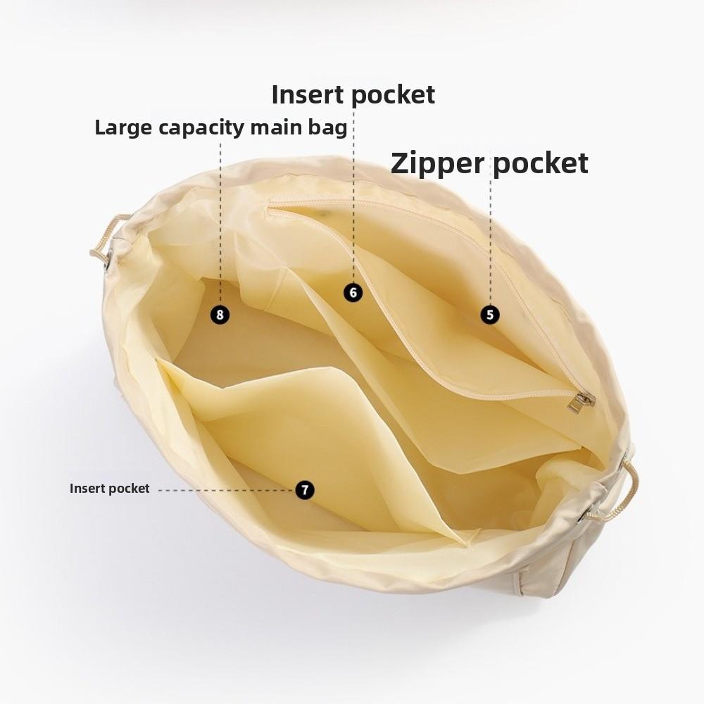Multi layer Insert Cosmetic Bag Multi-Pocket Storage Bag Simple Nylon Toiletry Bag Travel