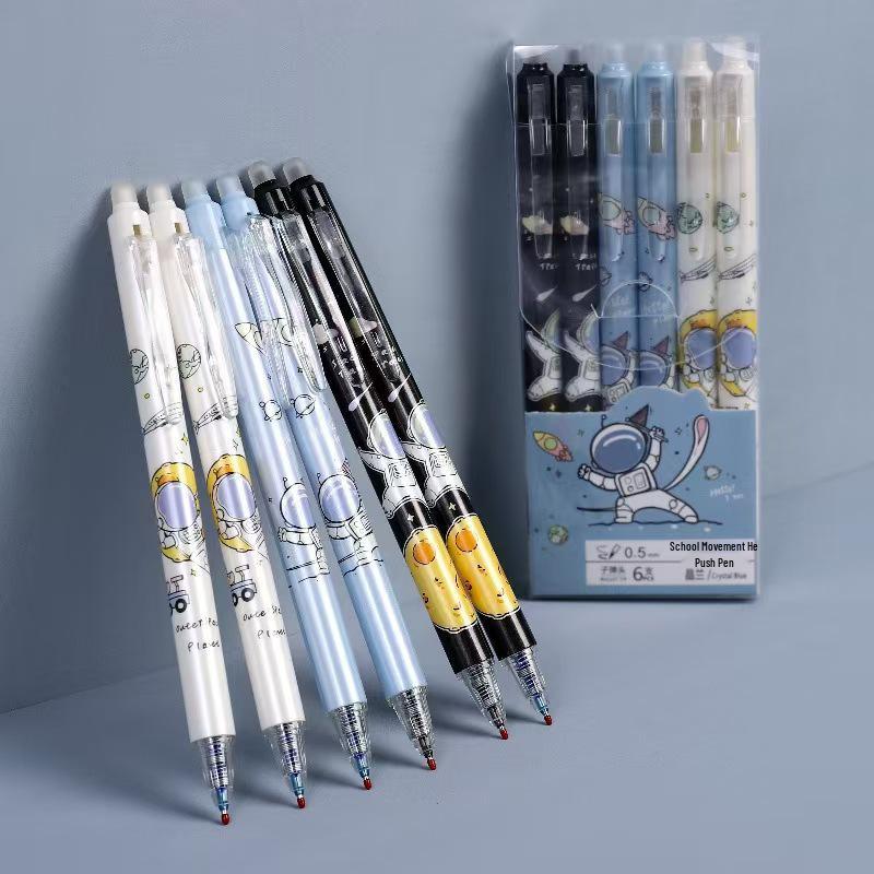 Creative Cartoon Thermosensitive Erasable Pen - 0.5mm Crystal Blue Moresafe Neutral Pen for Students