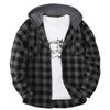 Men's Fashion Trend Hooded Checkered Sportswear