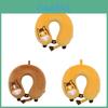 Cuscino per il collo a forma di U in memory foam con cartone animato di pony e fodera morbida elasticizzata per adulti