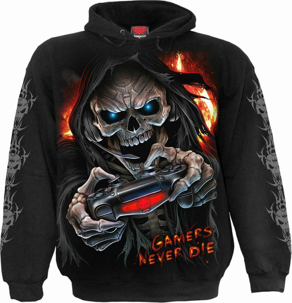 Spiral Direct Respawn Hood Skull/Reaper/Horror/Dark Clothes/Jumper/ Unisex T-Shirt XXXXL