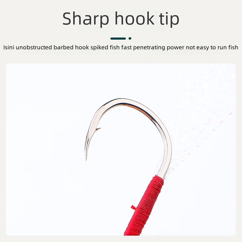 TWM Triangular Tooth Iron Fish Hook for Freshwater Perch Fishing Accessories