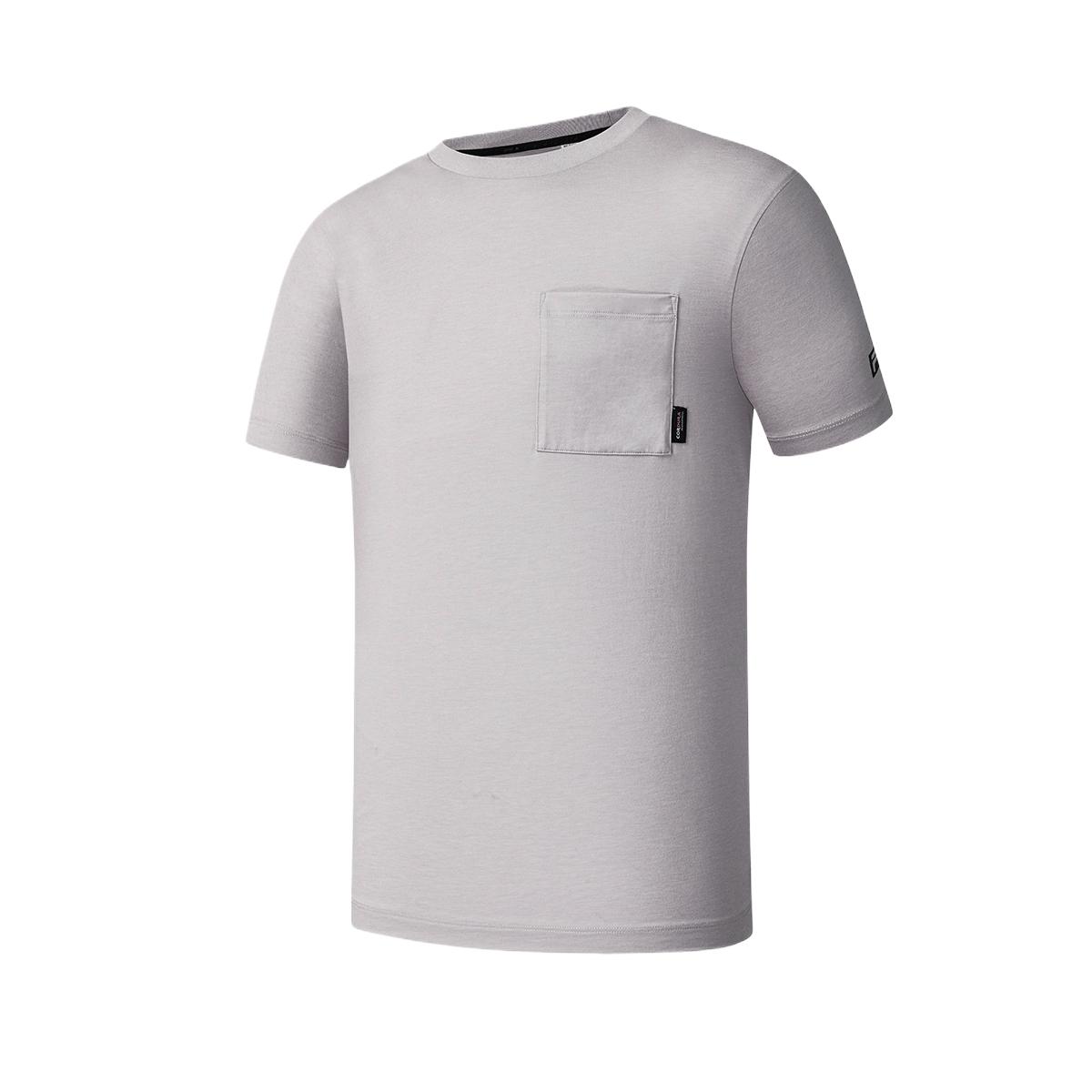 

FILA Round Neck Straight Cut Short Sleeve T-Shirt Men tops A11M627108F-GY L