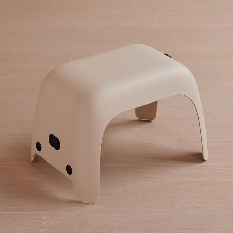 

Cute Cat Stool Bathroom Shower Stool Anti Slip Short Chair Living Room Shoe Changing Chair Household Space Saving Furniture коричневый