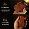 Aluminum alloy credit card metal card bag, automatic elastic card anti-degaussing multi-functional three-fold men's card bag