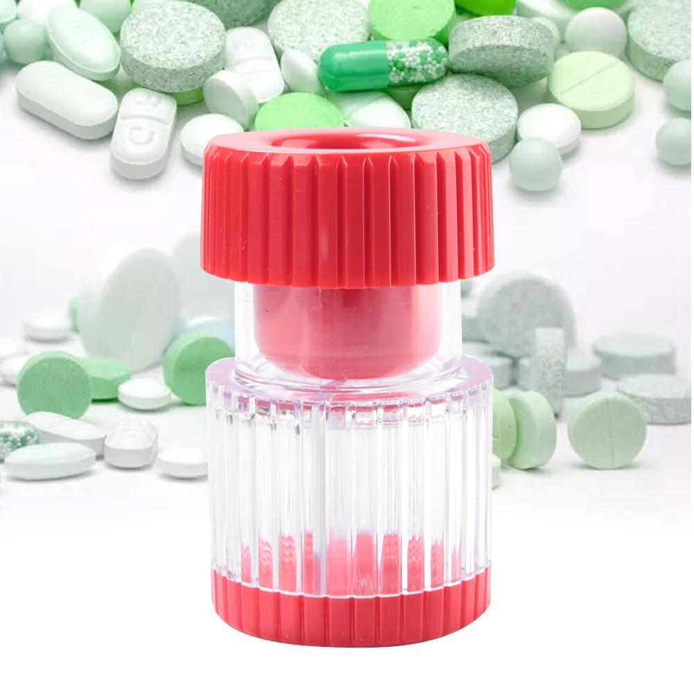 Portable Lightweight Pill Crusher Pill Container Pulverizer for Medicine Tablets