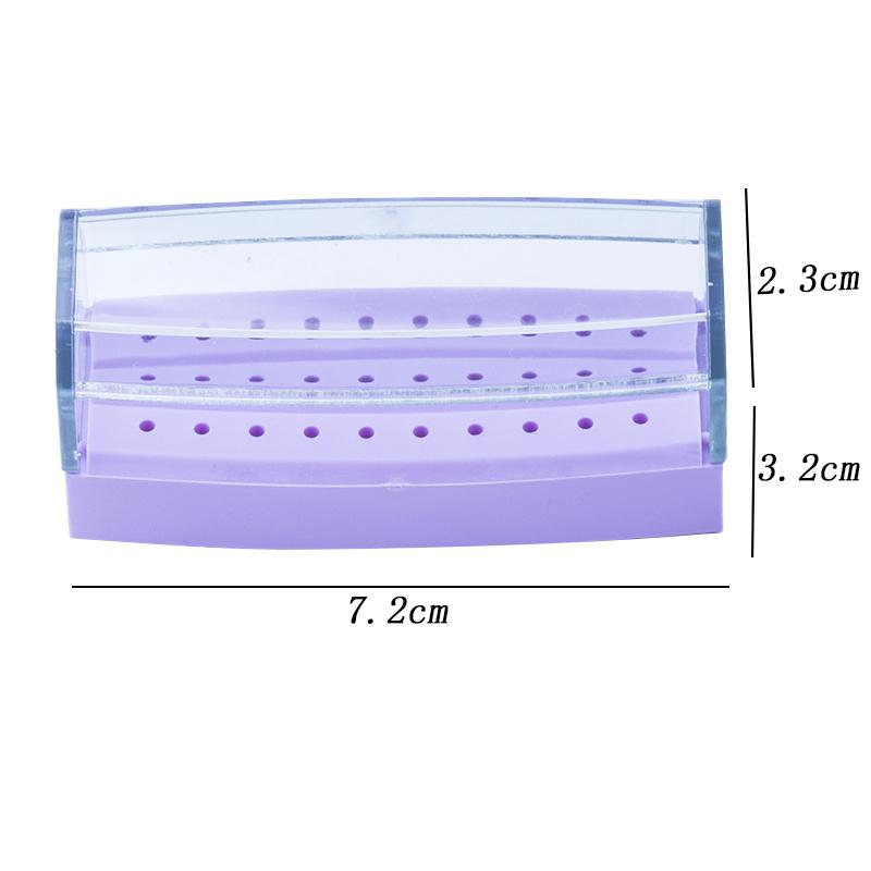 30 Holes Dental Bur Holder Dental Lab Dentistry Burs Box High Temperature Sterilizable Bur Holder
