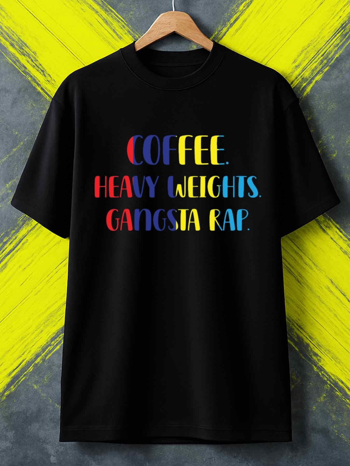 Men s T-Shirt Y2K Morning Gangsta Rap Black XL