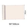 Balcony Screen Privacy Fence Wind  HDPE  Weather for Deck Patio Backyard Outdoor Pool Porch Railing 118x35inch Beige White
