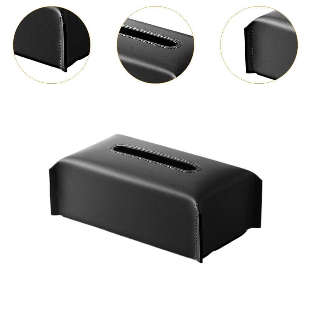 Puppy Dog Design Tissue Box Cover PU Leather Tissue Case  for Living Room