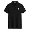 Polo Ralph Lauren 2025 Summer New Black Pony Embroidered Business Casual Solid Color Polo Shirt Couple Polo Shirt