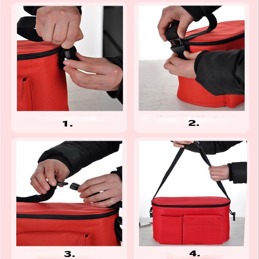 Nützliche praktische Multifunktions-Aufbewahrungstasche für Babyprodukte, Tassen- und Lebensmittelhalter, Kinderwagen-Organizer