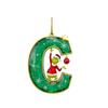 2D Christmas Decoration Pendant Christmas Tree Tag Theme Party Crafts Ornament
