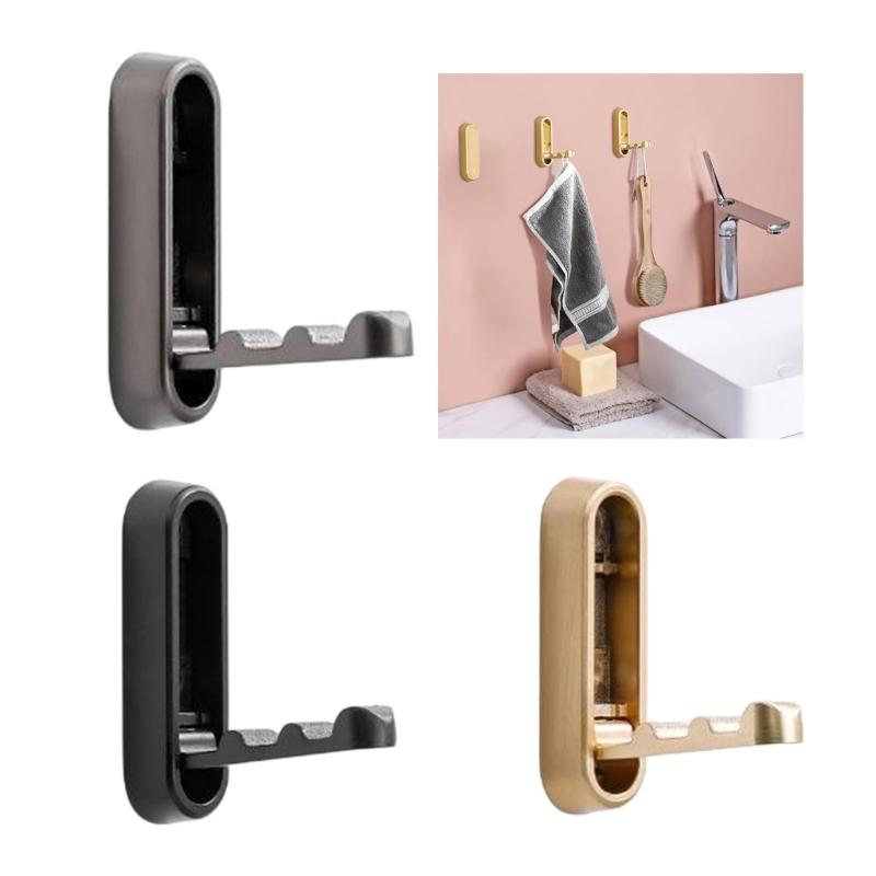 Foldable Wall Hook for Clothes and Accessories Invisible Folding Hook for Bedrooms and Offices Bathroom Towel Hanger