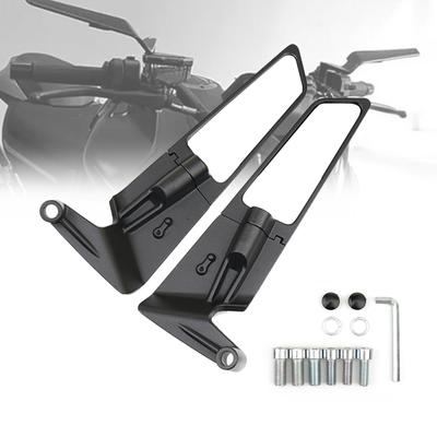 Rearview Mirror Is Suitable For Motorcycle Rearview Mirror Kit. The Rearview Mirror Is Rotatable And Adjustable For Motorcycles