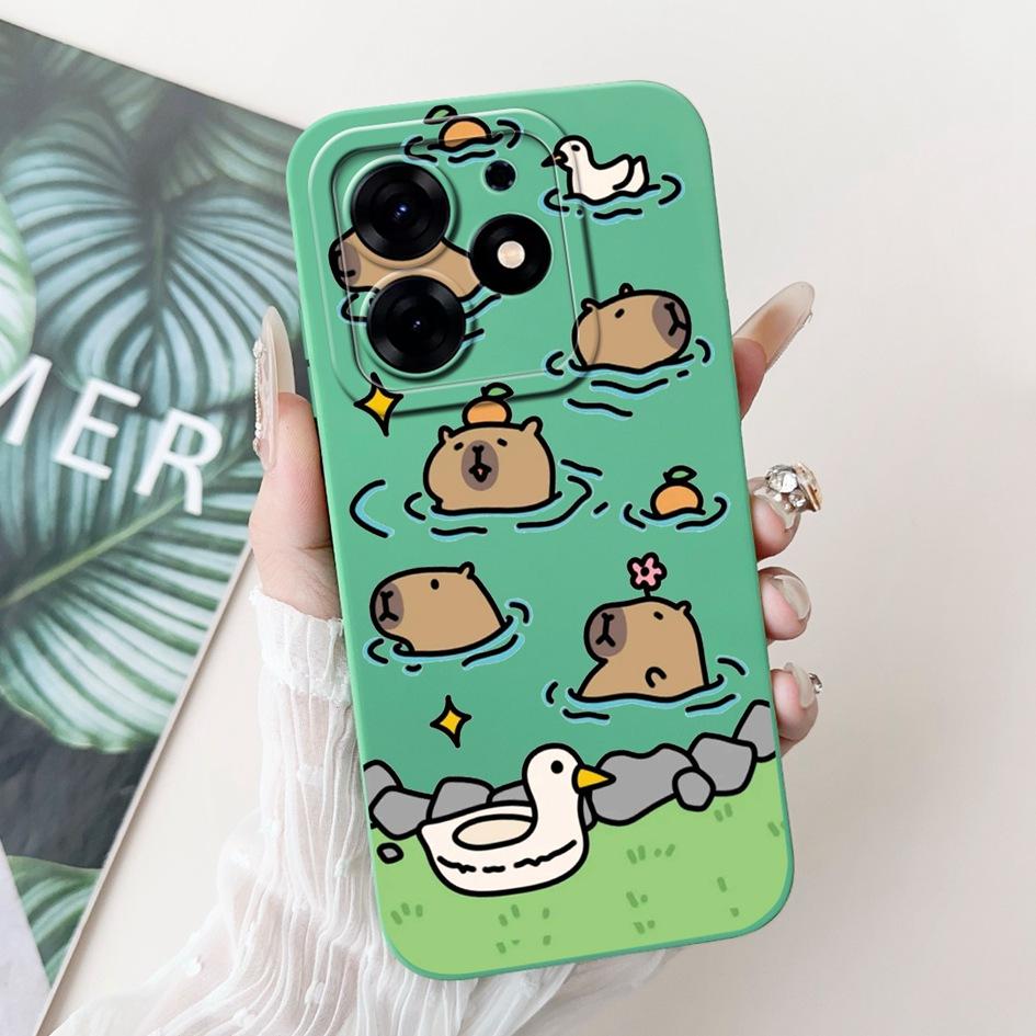 For Tecno Spark 10 Pro Case Cartoon Flower Liquid Silicone Shockproof Cover For Tecno Spark10 Pro Spark 10Pro 4G KI7 Phone Cases