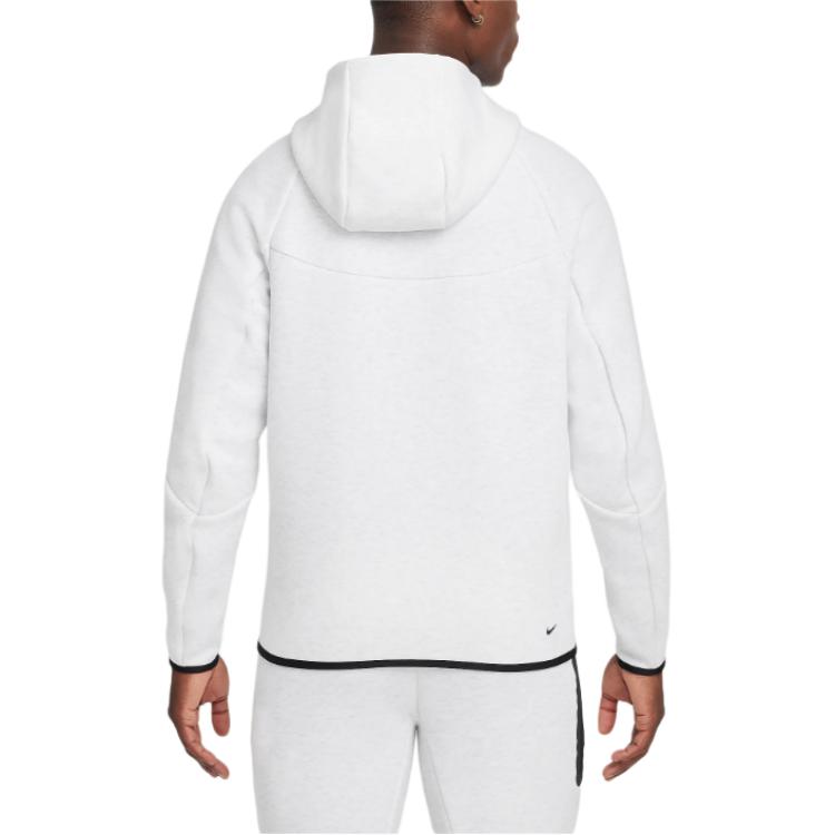 Nike Sportswear Tech Fleece Windrunner Hoodie Birch Heather/Black Men Streetwear HV0949-051