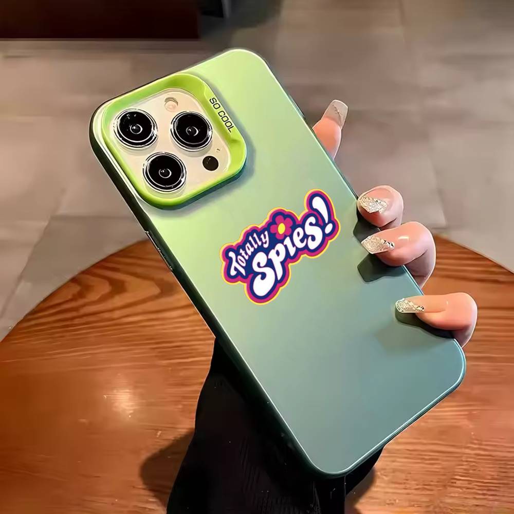 

Cool T-Totally Spies Phone Case Color Silver Shell For IPhone 17 16 15 14 13 12 11 Pro Max Plus iPhone15pro