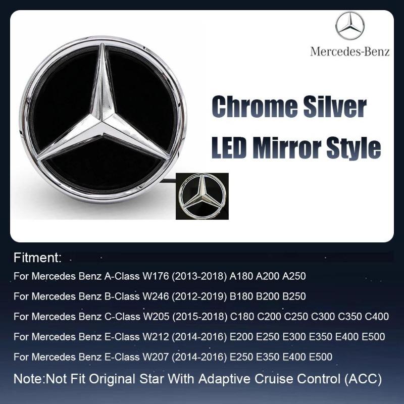 1pcs Front Grill  Star Emblems For Mercedes Benz W176 W205A B C E S R SL ML GL GLA GLK-Class
