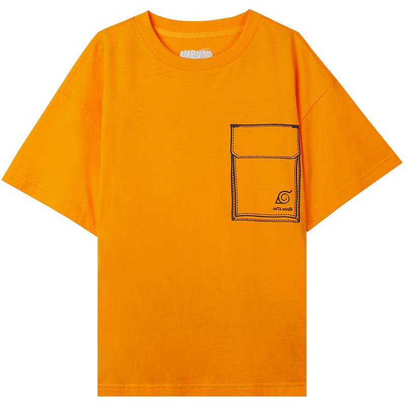 Anta Kids Naruto Cartoon Print Short Sleeve T-Shirt 130