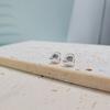 Silver Heart One-Touch Earrings