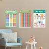 Preschool Learning Posters School Educational Charts 12 Pieces Time Numbers Letters Charts For Travel Boy Preschoolers Develop