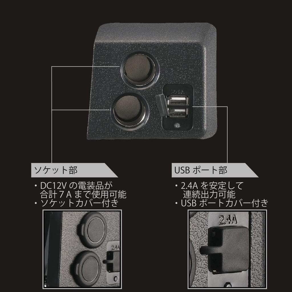 Car Mate NZ558 Car Cigarette Lighter Socket Extended Power Supply Unit (For the Alto) 2 Sockets + 2 USB.