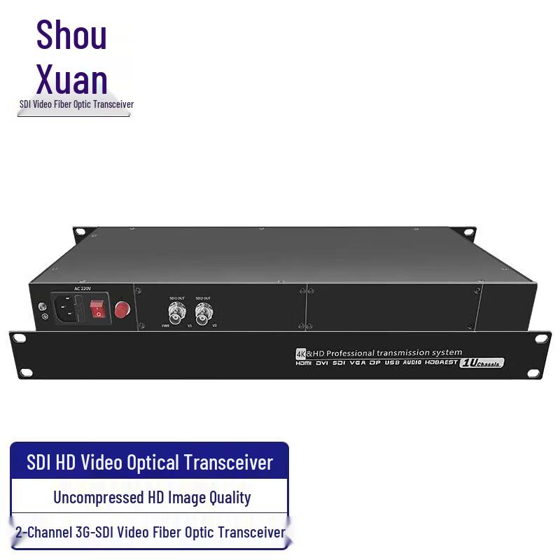 

SHOCHAN 1U 2-Channel SDI Fiber Optic Transceiver