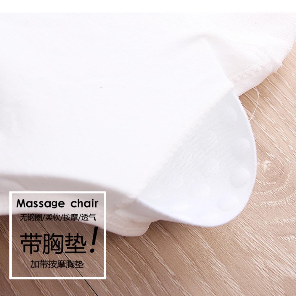 Summer English Alphabet Seamless Chest Wrap Sports Tube Top with Massage Chest Pad Sexy Off-the-shoulder Back Anti-light Vest