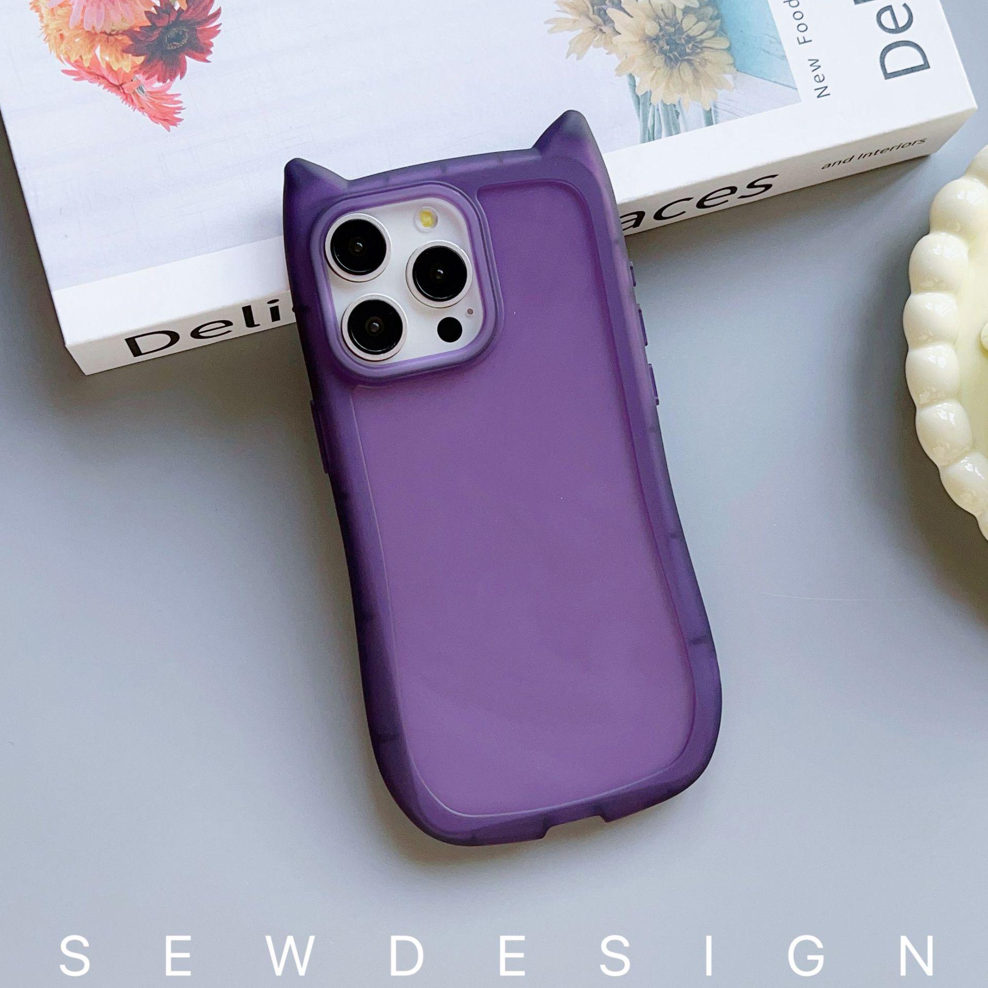 

Чехол для телефона Apple 16 Pro Max Cat Ear — мягкий, прозрачный чехол из ТПУ для 15, 14, 13, 12, 11 iPhone 16 Pro Max